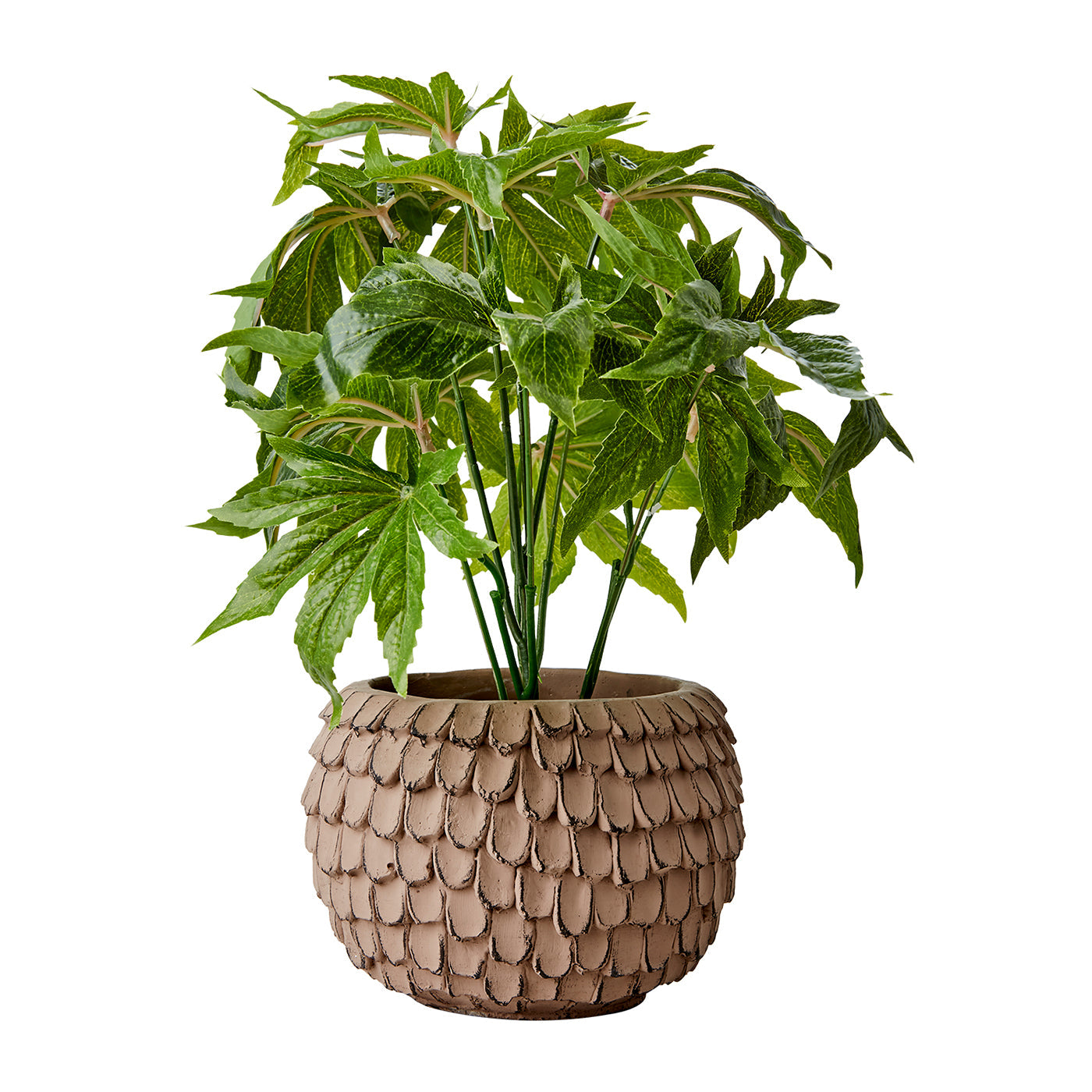 Maceta S, Marrón turrón FUDGE, Ø16xH11 cm