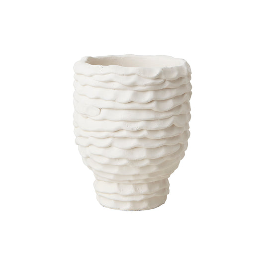 Maceta S, Blanco crudo CREAM, Ø11xH14 cm