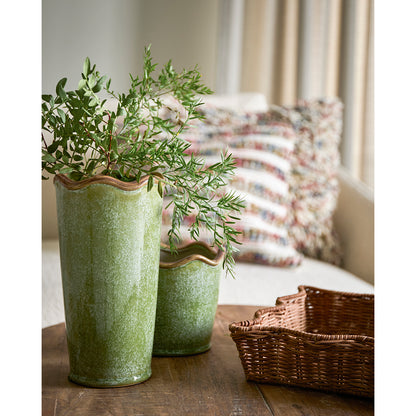 Florero  LIVIA Verde, Ø13xH24.5 cm