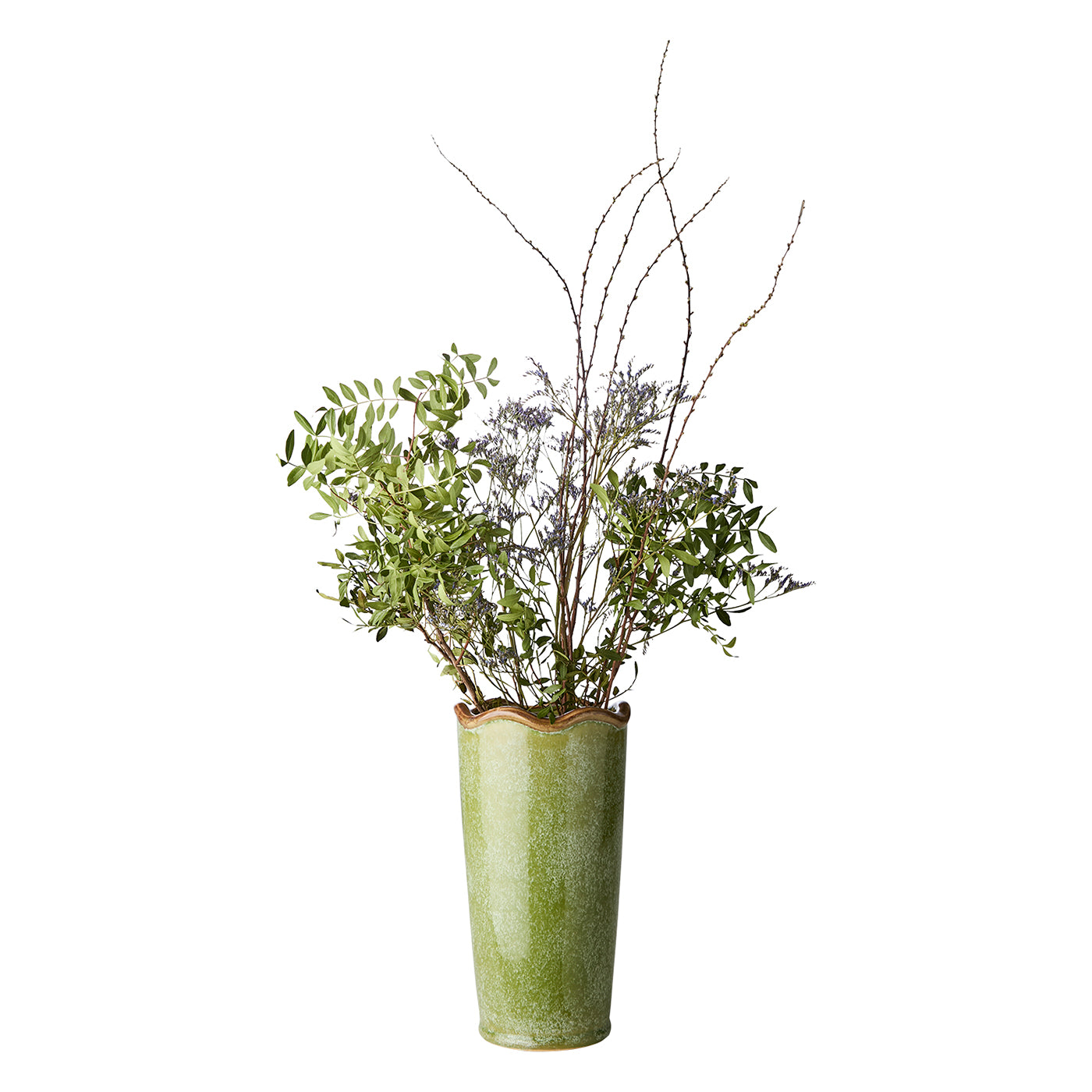 Florero  LIVIA Verde, Ø13xH24.5 cm