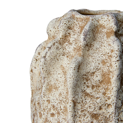 Florero, VIGGO , Beige, Ø12/19xH22 cm