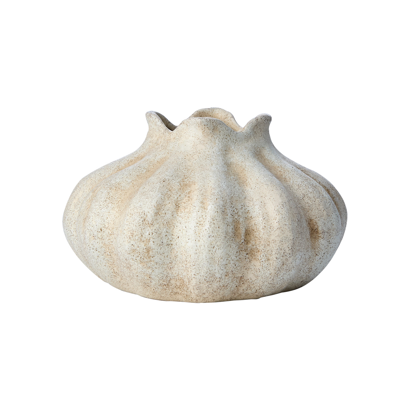 Florero, VIGGO , Beige, Ø19xW11 cm