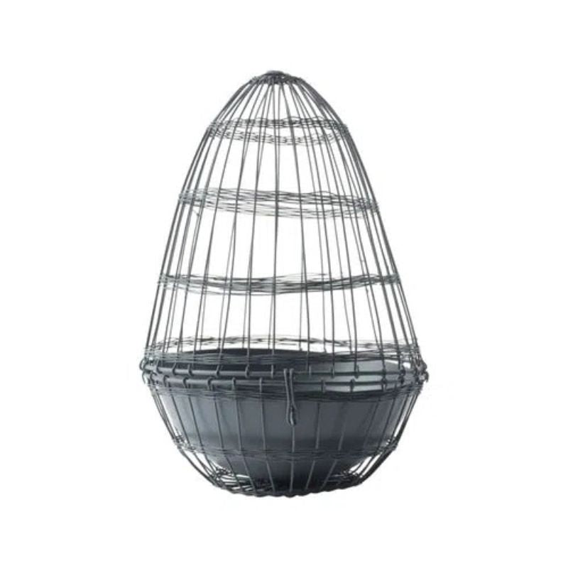 Maceta HENNY Gris, Ø10/12xH20 cm