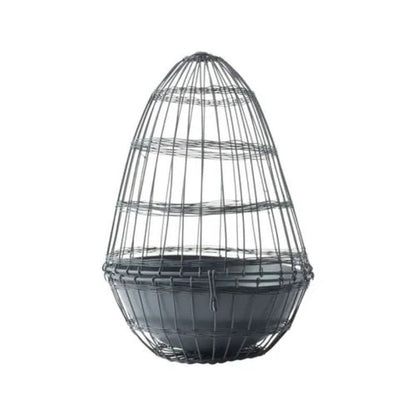 Maceta HENNY Gris, Ø10/12xH20 cm