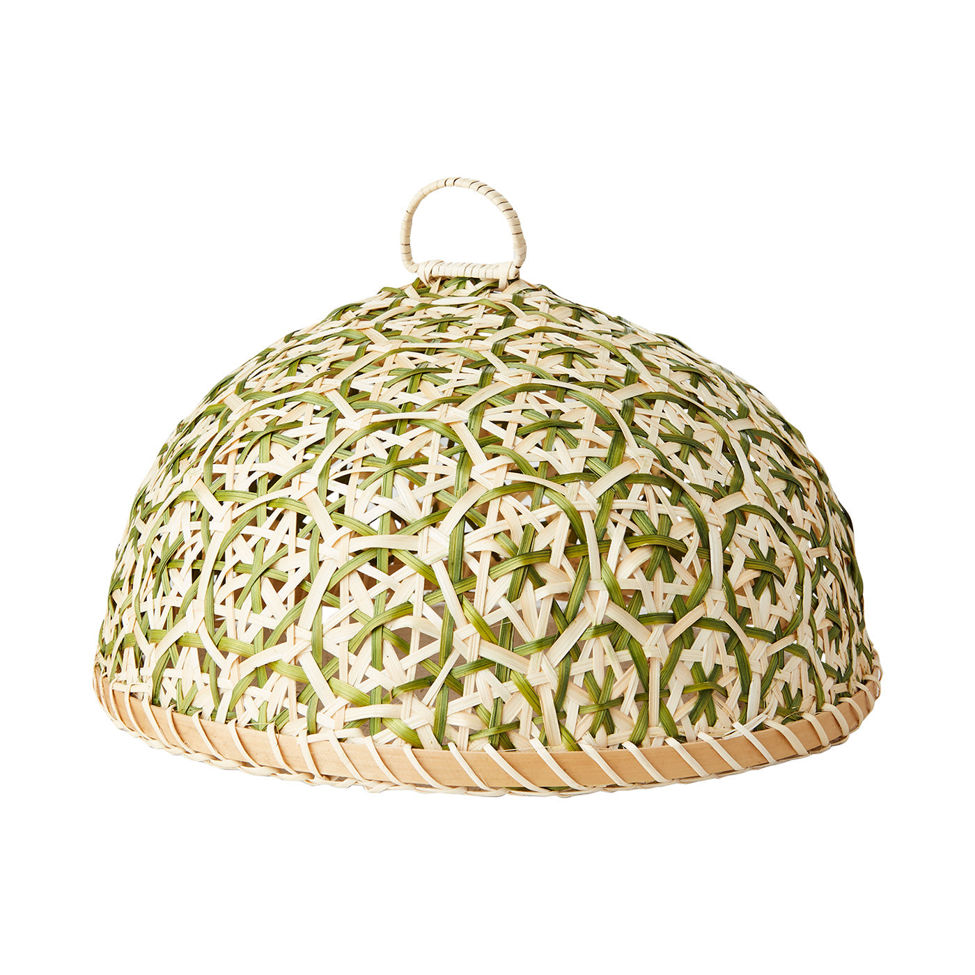 Tapa para tortas L, SUNNY, Natural/Verde, Ø31xH21 cm