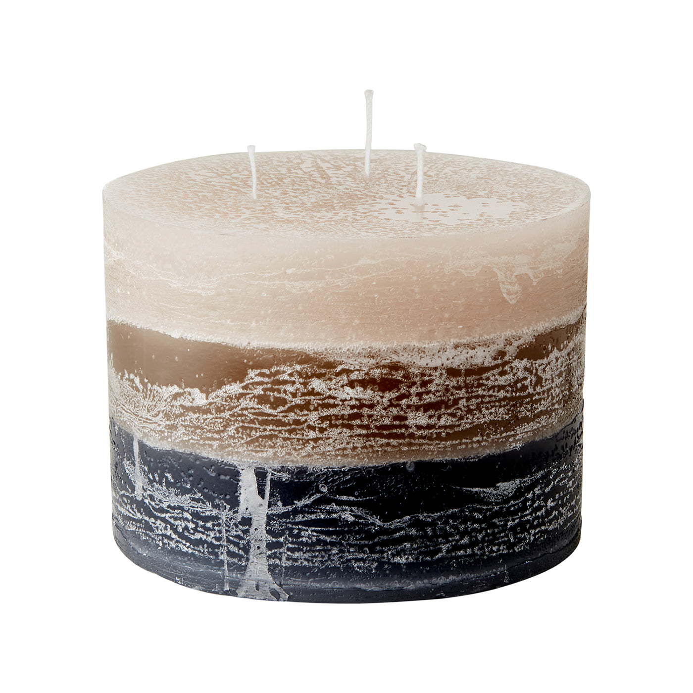 Vela COTE NORD de 3 Mechas Gris Ø15xH11 cm