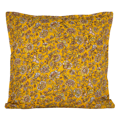 Funda Cojin Lino Samara Ocre 45x45 cm
