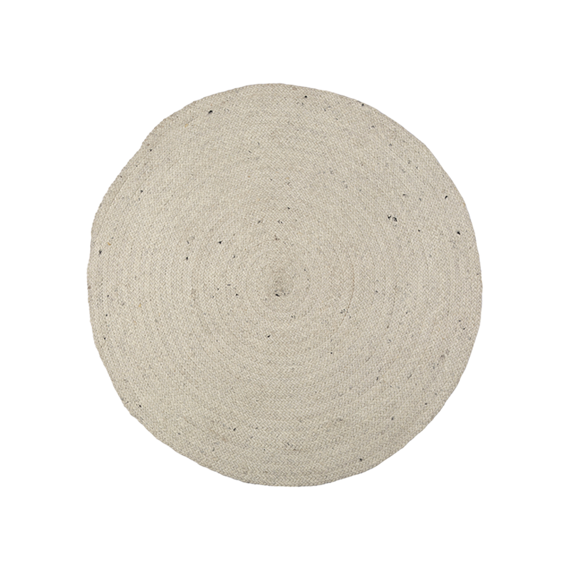 Alfombra Redonda Brika Blanc 1,2m de diámetro