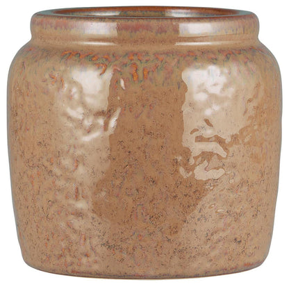 Maceta con Borde Café H: 16 Ø: 15 cm