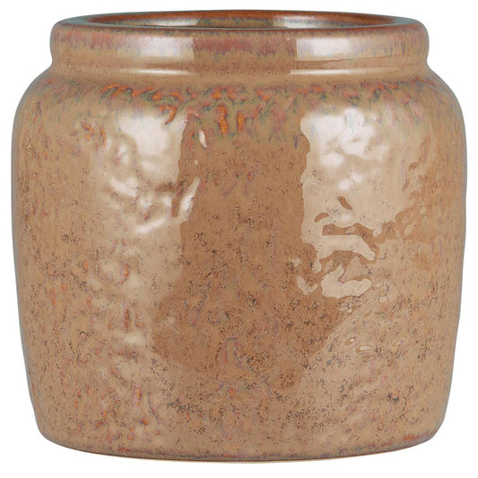 Maceta con Borde Café H: 16 Ø: 15 cm