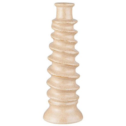 Portavela Saga Anillos Color Crema H: 28 cm