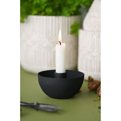 Candelabro Bowl-Shaped Negro