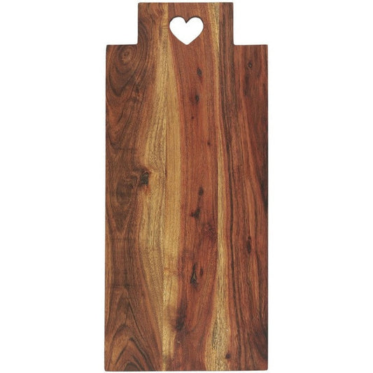 Tabla para Cortar Madera de Acacia con Diseño 20x48 cm