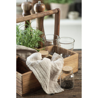 Caja de Madera con 5 Compartimentos y Manilla