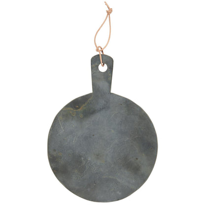 Tabla de Piedra Redonda para Servir W:24 H: 1,5 L: 31