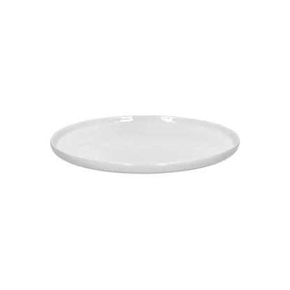 Loza Porcelino Blanco Set de 4 Platos de Postre 22 cm