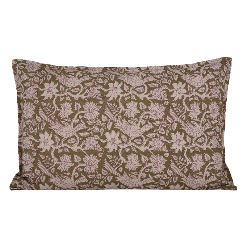 Funda Cojin Lino Jaipur Kaki 40x60 cm