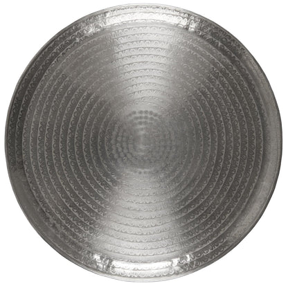 Bandeja Antique Plateada Diam 56 cm