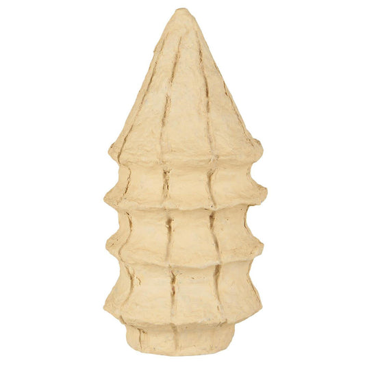 Árbol Navideño Artístico Papel Mâché Medium, H: 18 cm