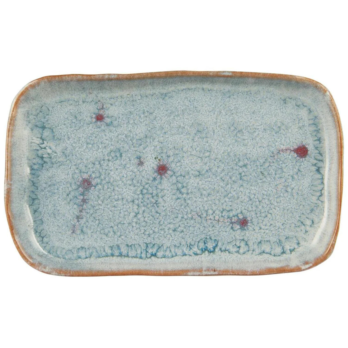 Bandeja Cerámica Azul W: 12 L: 20 cm