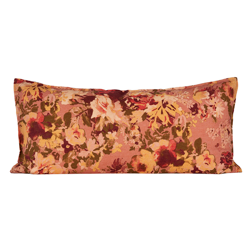 Funda Cojín Lino Bologne Mocaccino 55x110 cm