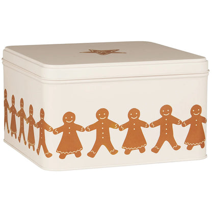 Caja Metálica para Alimentos Pareja Galletas, H: 10,3 L: 17,7 cm