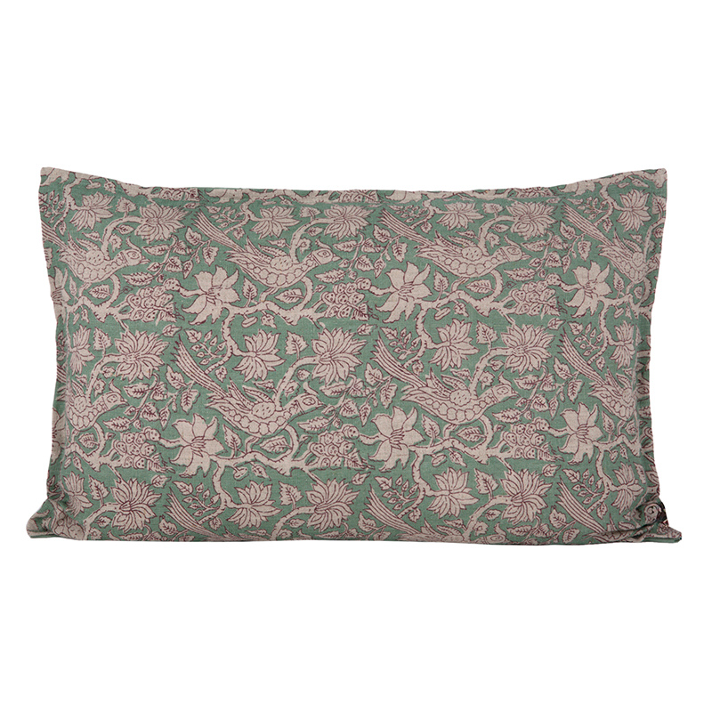 Funda Cojin Lino Jaipur Sauge 40x60 cm