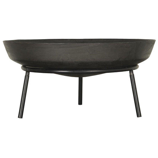 Brasero con soporte negro