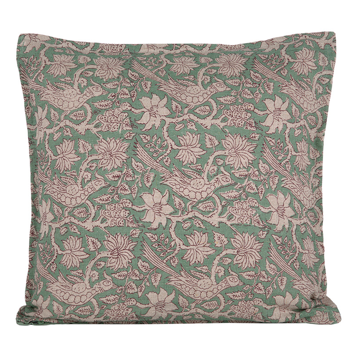 Funda Cojín Lino Jaipur Sauge 45x45 cm