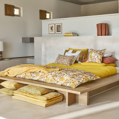Funda Piecera Lino Trieste Ocre 85x200 cm