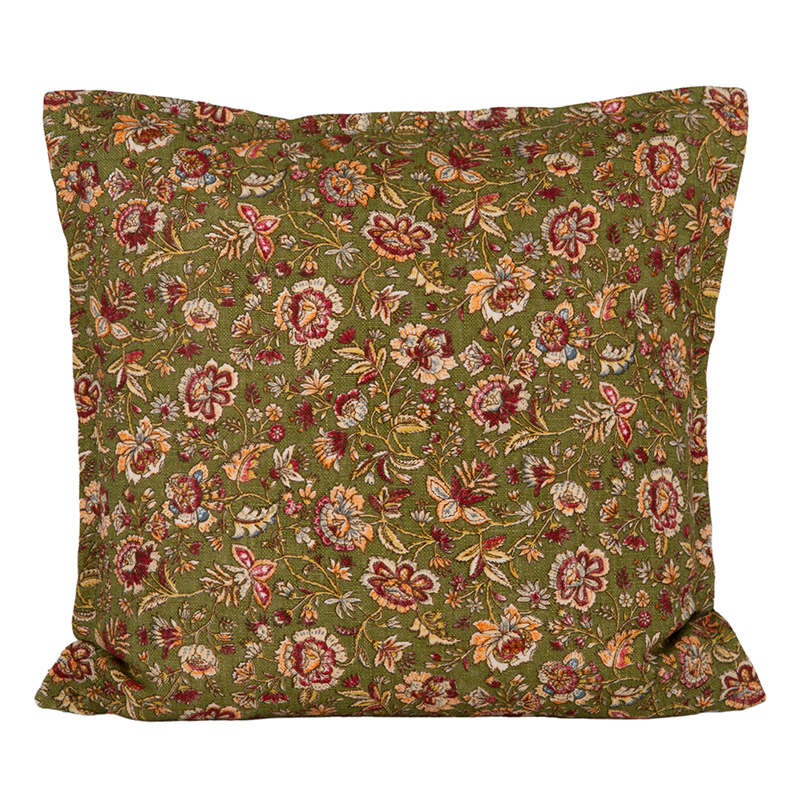 Funda Cojin Lino Samara Kaki 45x45 cm