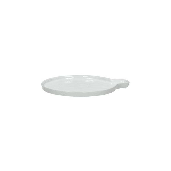 Loza Porcelino Blanco Plato para Cuchara 13 cm
