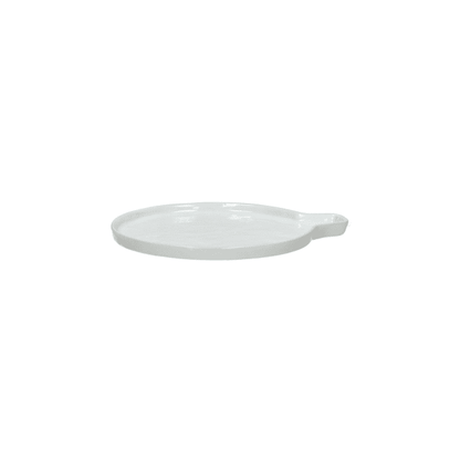 Loza Porcelino Blanco Plato para Cuchara 13 cm