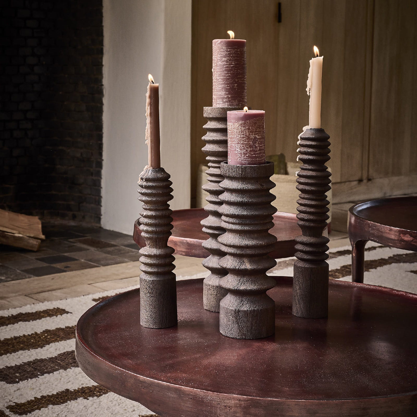 Candelabro ROTELLO Café DIA 7xH 30 cm