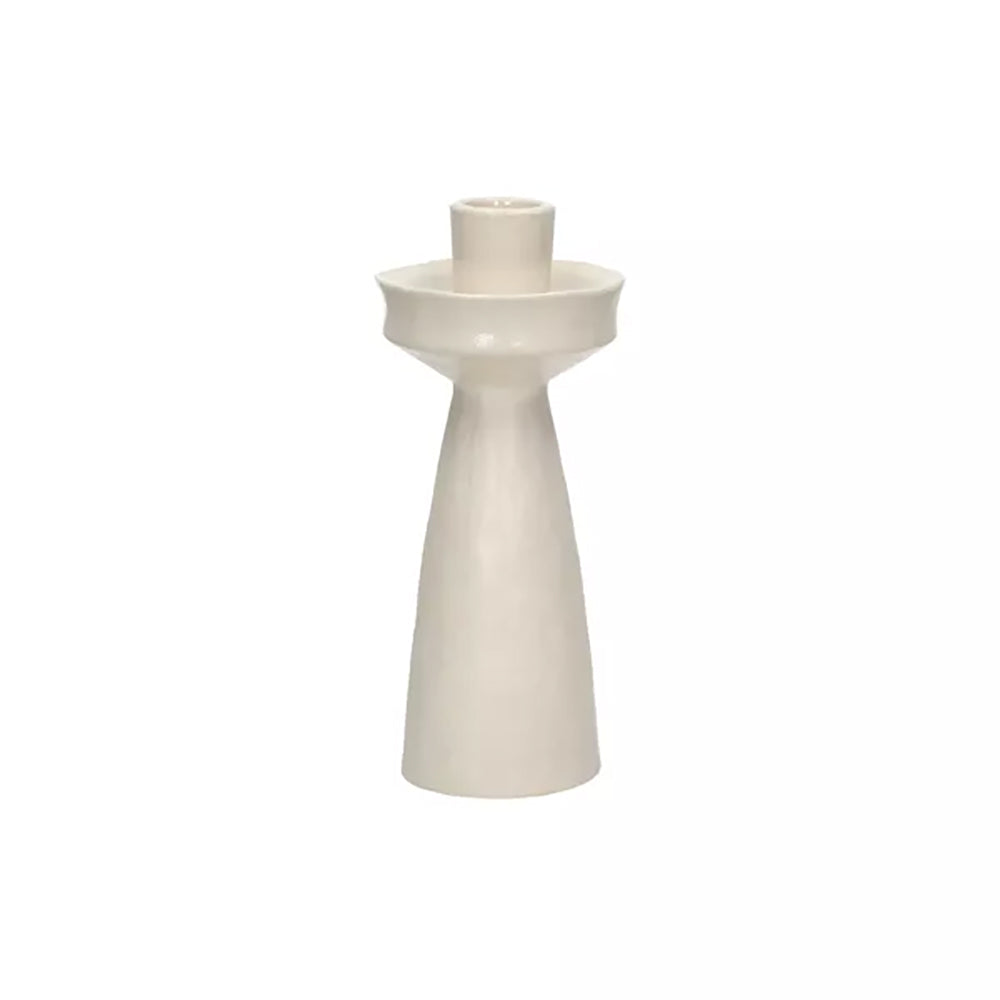 TIERNO Off White Candelabro DIA 7,8 x H 18,2 cm