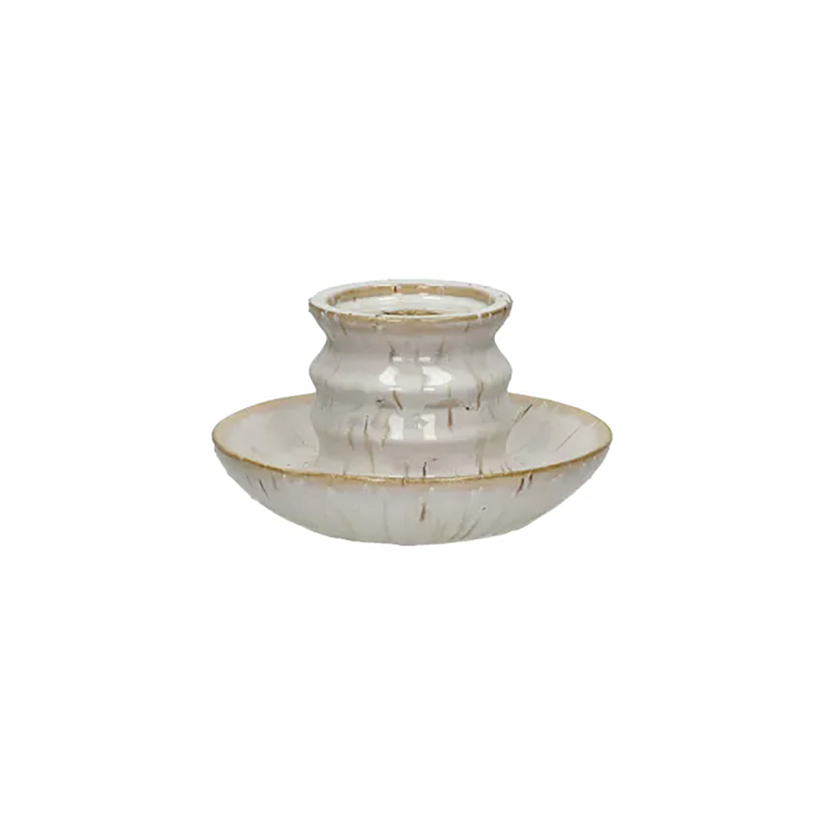 Candelabro ILENA Blanco Dia Ø15 H 8,5 cm