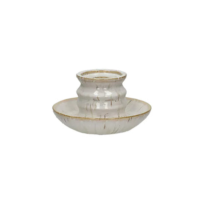Candelabro ILENA Blanco Dia Ø15 H 8,5 cm