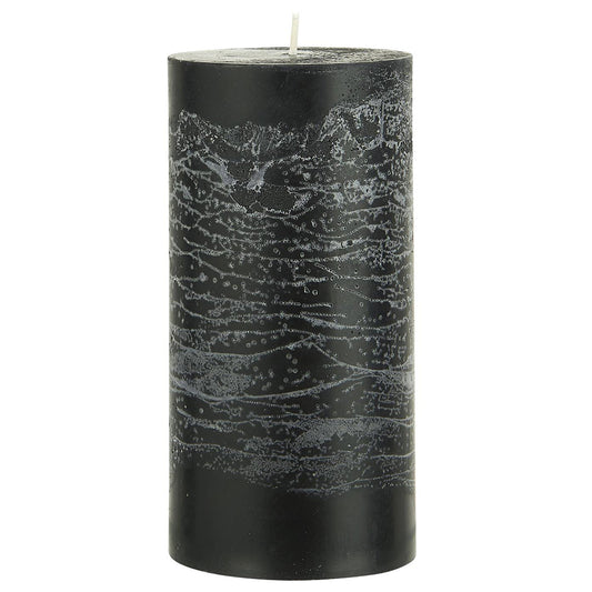 Vela Rústica Negra Ø:7 H:14