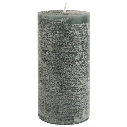 Vela Rústica Verde Musgo Ø:7 H:14