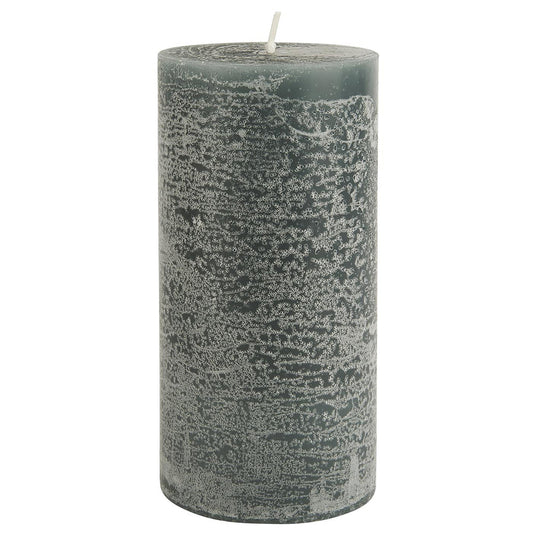 Vela Rústica Verde Musgo Ø:7 H:14