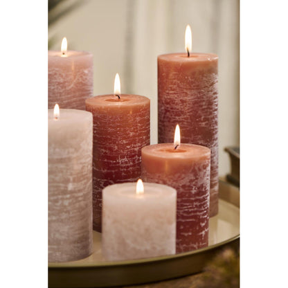 Vela Rústica Café  Rust H: 14 Ø: 7 cm