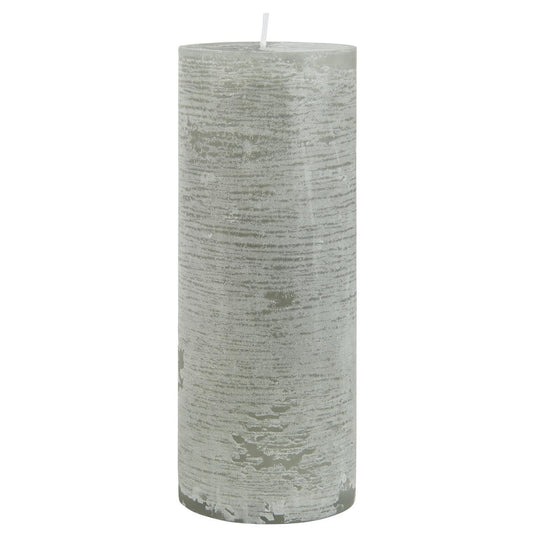 Vela Rústica Gris Claro Ø:7 H:18