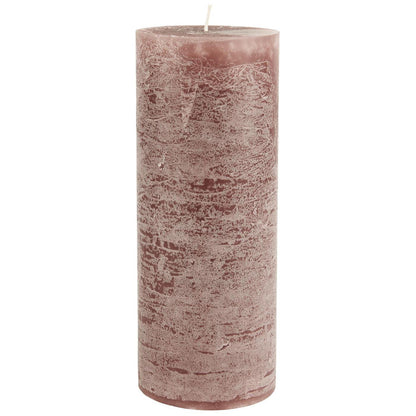 Vela Rústica Malva H:18 Ø:7 cm