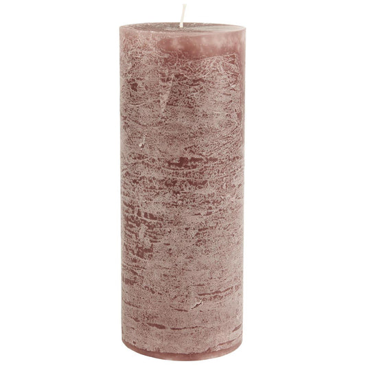 Vela Rústica Malva H:18 Ø:7 cm