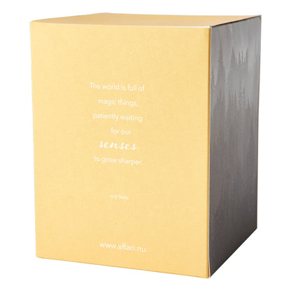 Vela Aromática SENSE Citrus & Basil, Amarilla con Campana