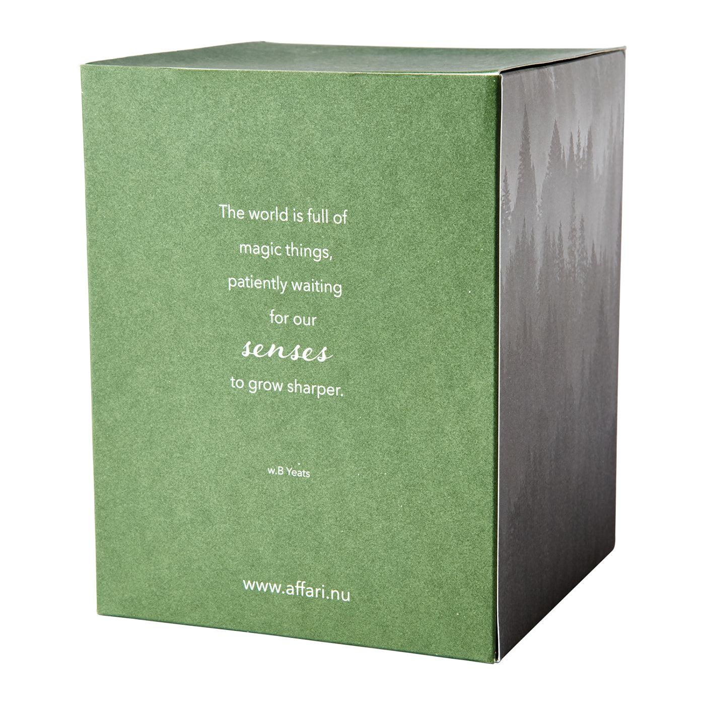Vela Aromática SENSE Suede & Evergreen, Verde con Campana