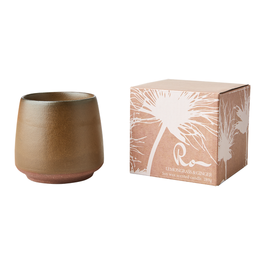 RO Vela aromática Lemongrass & Ginger, color Verde
