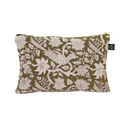 Estuche Lino Jaipur Kaki