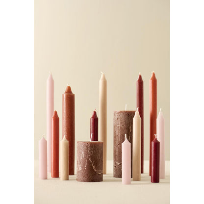 Vela Dinner Rosado H: 29 Ø: 2,2 cm