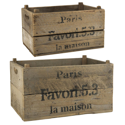 Caja Madera Set de 2